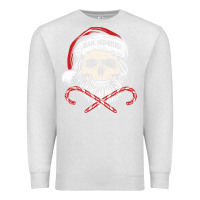 Oatmeal Heather bah humbug skull santa hat christmas funny quote Premium Sweatshirt - linhVisuals