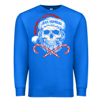 Bah Humbug Skull Santa Hat Christmas Funny Quote Premium Sweatshirt | Teevron