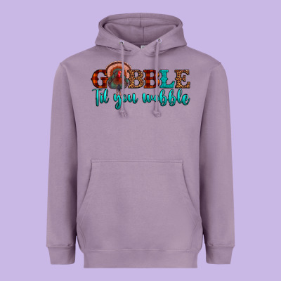 Gobble Til You Wobble Heavyweight Hoodie Designed By Jahusdesignshop