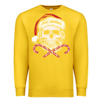 Lemon bah humbug skull santa hat christmas funny quote Premium Sweatshirt - linhVisuals