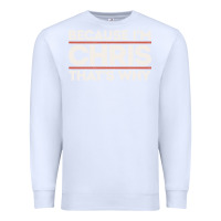 White because i'm chris that's why sarcastic birthday gifts for chris funny Premium Sweatshirt - linhVisuals