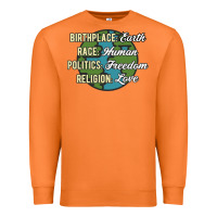 Carrot birthplace earth race human politics freedom religion love equality al Premium Sweatshirt - linhVisuals