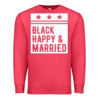 Cardinal black happy & married funny wedding gifts Premium Sweatshirt - linhVisuals