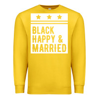 Lemon black happy & married funny wedding gifts Premium Sweatshirt - linhVisuals