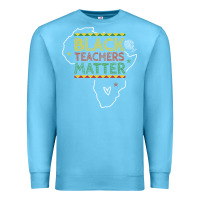 Ocean Blue black teacher matters african american pride dashiki black history mon Premium Sweatshirt - linhVisuals