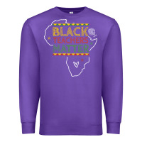 Purple black teacher matters african american pride dashiki black history mon Premium Sweatshirt - linhVisuals