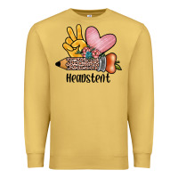 Antique Gold peace love headstent Premium Sweatshirt - JahusDesignShop