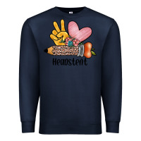 Navy peace love headstent Premium Sweatshirt - JahusDesignShop