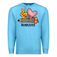 Ocean Blue peace love headstent Premium Sweatshirt - JahusDesignShop