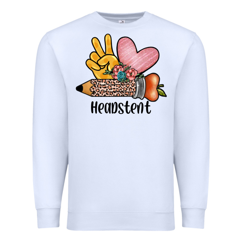 Peace Love Headstent Premium Sweatshirt by JahusDesignShop | Teevron