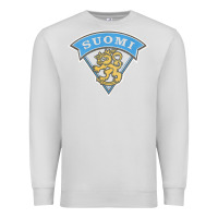 Dove Grey faded style suomi finland lion design Premium Sweatshirt - linhVisuals