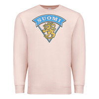 Pale Pink faded style suomi finland lion design Premium Sweatshirt - linhVisuals