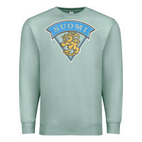 Seafoam faded style suomi finland lion design Premium Sweatshirt - linhVisuals