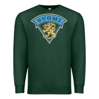 Sports Green faded style suomi finland lion design Premium Sweatshirt - linhVisuals