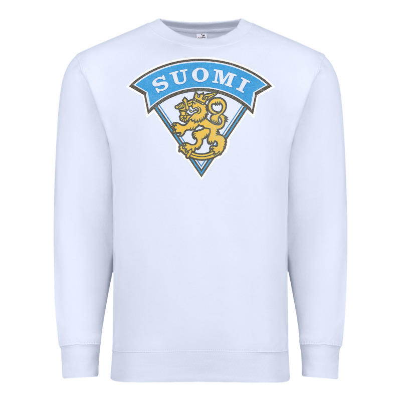 Faded Style Suomi Finland Lion Design Premium Sweatshirt by linhVisuals | Teevron