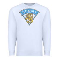 White faded style suomi finland lion design Premium Sweatshirt - linhVisuals