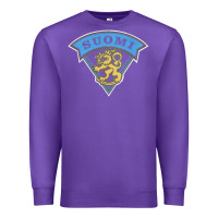 Purple faded style suomi finland lion design Premium Sweatshirt - linhVisuals