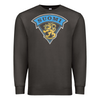 Smoke faded style suomi finland lion design Premium Sweatshirt - linhVisuals