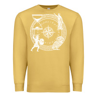 Antique Gold the four stoic virtues   stoicism Premium Sweatshirt - linhVisuals