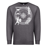 Charcoal Heather the four stoic virtues   stoicism Premium Sweatshirt - linhVisuals