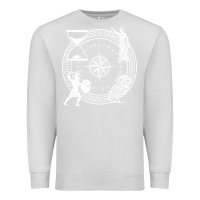 Dove Grey the four stoic virtues   stoicism Premium Sweatshirt - linhVisuals