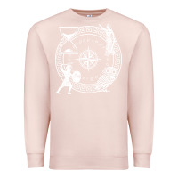 Pale Pink the four stoic virtues   stoicism Premium Sweatshirt - linhVisuals