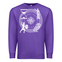 Purple the four stoic virtues   stoicism Premium Sweatshirt - linhVisuals