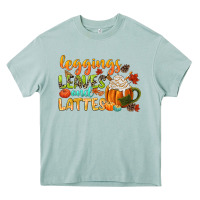 Arona leaves and lattes Heavy Core Tee - CowGirlArtShop