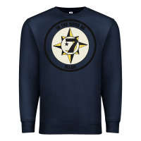 Navy five percent nation of islam vintage look design Premium Sweatshirt - linhVisuals