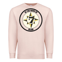 Pale Pink five percent nation of islam vintage look design Premium Sweatshirt - linhVisuals