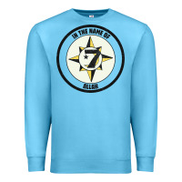 Ocean Blue five percent nation of islam vintage look design Premium Sweatshirt - linhVisuals