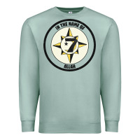 Seafoam five percent nation of islam vintage look design Premium Sweatshirt - linhVisuals