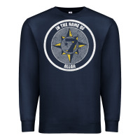 Navy five percent nation of islam vintage look design Premium Sweatshirt - linhVisuals