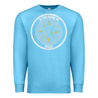 Ocean Blue five percent nation of islam vintage look design Premium Sweatshirt - linhVisuals