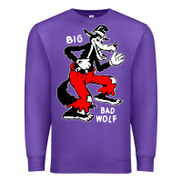 Purple big bad wolf Premium Sweatshirt - linhVisuals