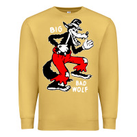 Antique Gold big bad wolf Premium Sweatshirt - linhVisuals