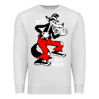 Oatmeal Heather big bad wolf Premium Sweatshirt - linhVisuals