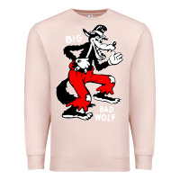 Pale Pink big bad wolf Premium Sweatshirt - linhVisuals