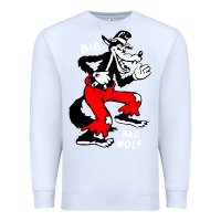 White big bad wolf Premium Sweatshirt - linhVisuals