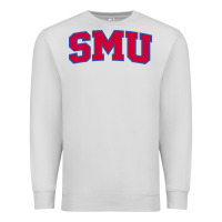 Dove Grey The SMU Athletics wordmark Premium Sweatshirt - linhVisuals