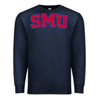 Navy The SMU Athletics wordmark Premium Sweatshirt - linhVisuals