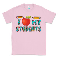 Bubblegum Pink i love my students with pen and Classic Tee - Artiststas