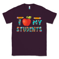 Plum i love my students with pen and Classic Tee - Artiststas
