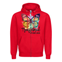 Red transformed by god's love Zipper Hoodie - JahusDesignShop