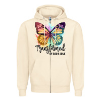 Transformed By God's Love Zipper Hoodie | Teevron