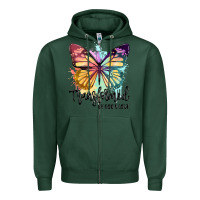 Sports Green transformed by god's love Zipper Hoodie - JahusDesignShop