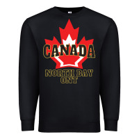 Black north bay ontario on a cool Premium Sweatshirt - linhVisuals