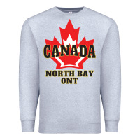 Heather Grey north bay ontario on a cool Premium Sweatshirt - linhVisuals
