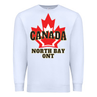 White north bay ontario on a cool Premium Sweatshirt - linhVisuals