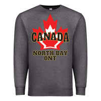 Charcoal Heather north bay ontario on a cool Premium Sweatshirt - linhVisuals